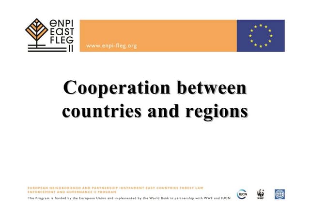 GD1. Cooperation between countries and regions