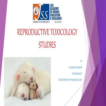 Reproductive toxicology studies
