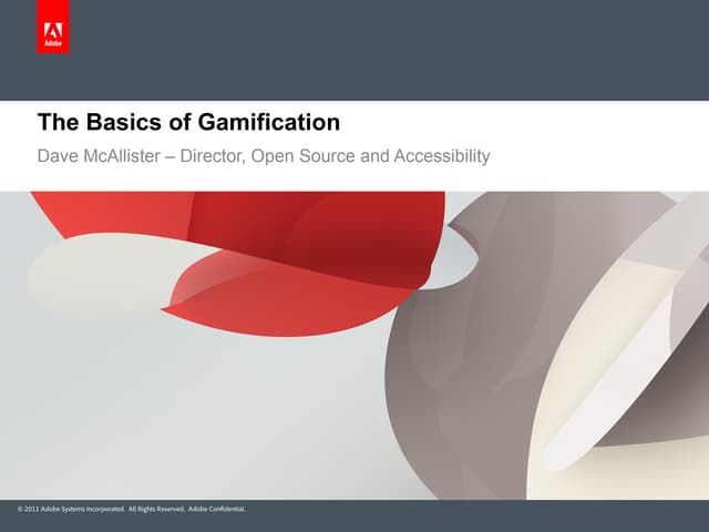 Rootstech-The Basics of Gamification