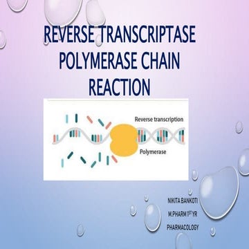 rt-PCR.pptx (Reverse Transcriptase polymerase chain Reaction