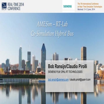 OPAL-RT RT14 Conference: AMEsim
