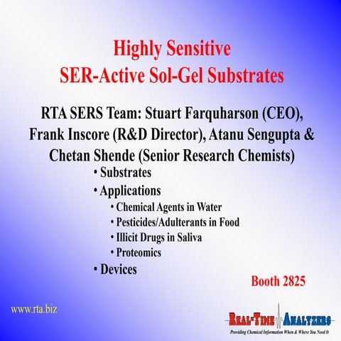 Rta Eas &amp; Pittcon 2010 Sers Featured Talks