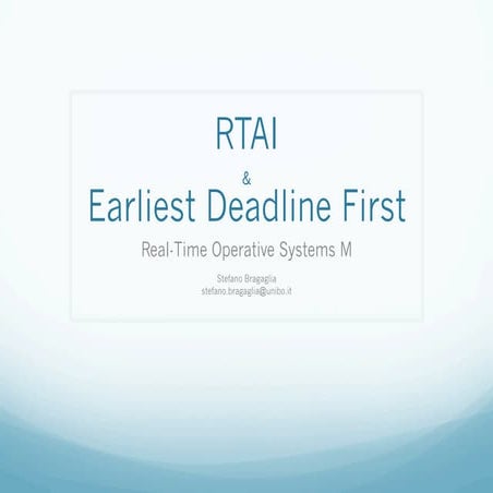 RTAI - Earliest Deadline First