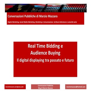 Real time bidding e audience buying...