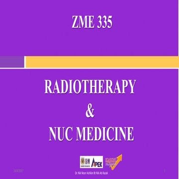 RADIOTHERAPY CALCULATION