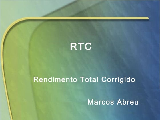 RTC  Medindo a Eficiencia da Industria 