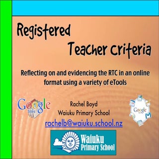 Evidencing the NZ Registered Teache...