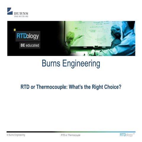 RTD or Thermocouple; What's the Right Choice?