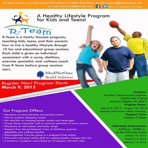 R-Team Spring 2015 Flyer