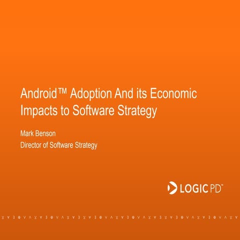 Android Adoption and its Economic Impacts to Software Strategy