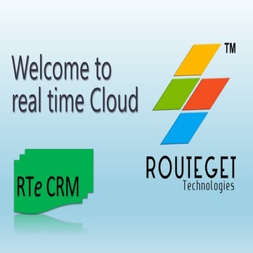 World's cheapest CRM on Demand - RTe CRM is available now @ $6.99/User/Month ...