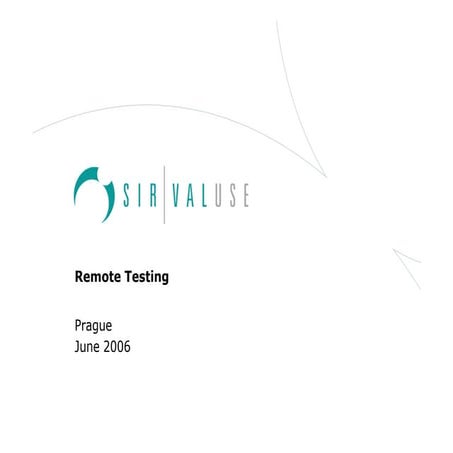 Remote Usability Testing