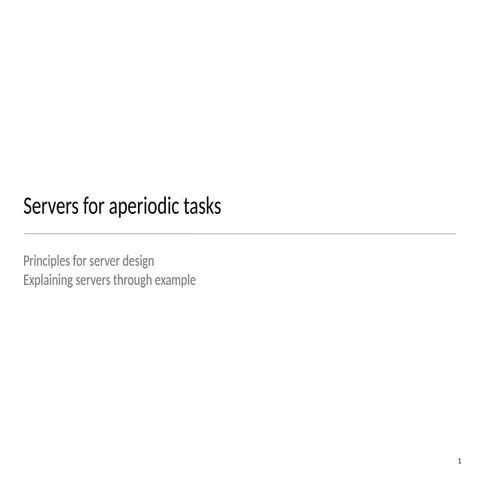 PERIODIC TASK SCHEDULING - Chap.5 Periodic Task Scheduling | PPTX