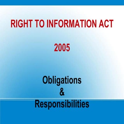 Rti act