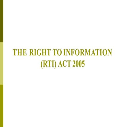 RTI Act