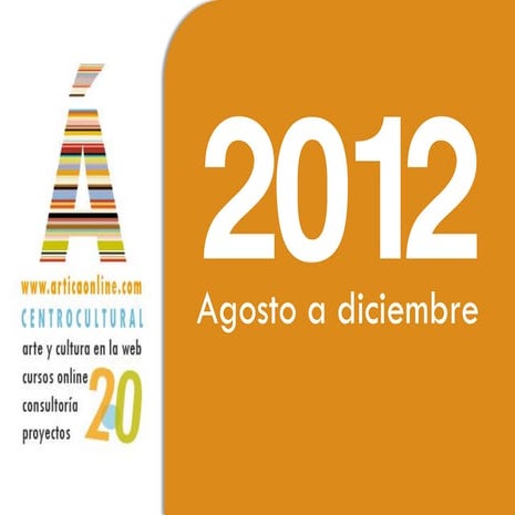 Ártica - Catálogo de cursos y talleres online 2012