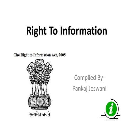 Right To Information (RTI)