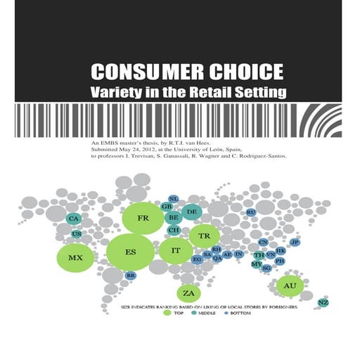 Consumer Choice; Variety in the Retail Setting.