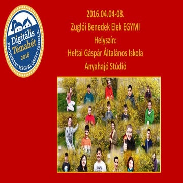 Digitális Témahét 2016.04.04-08. - ppt bemutató