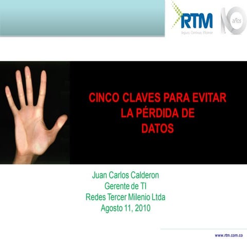 Rtm 5 claves agosto 2010