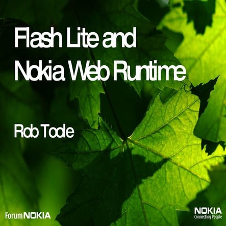 Nokia Web Runtime and Flash Lite