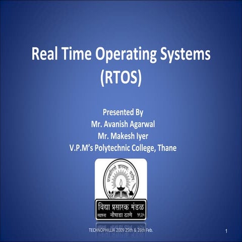 Rtos By Avanish Agarwal