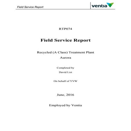 Project #3 - A Class Treatment Plant - AMIAD Micro-Strainers