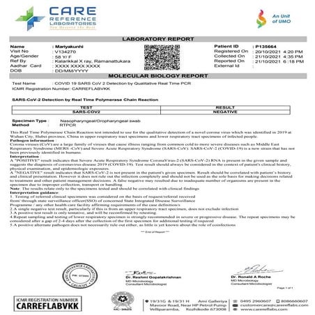 Rtpcr 21093004140-211003083745-211010114407-211020103052 | PDF