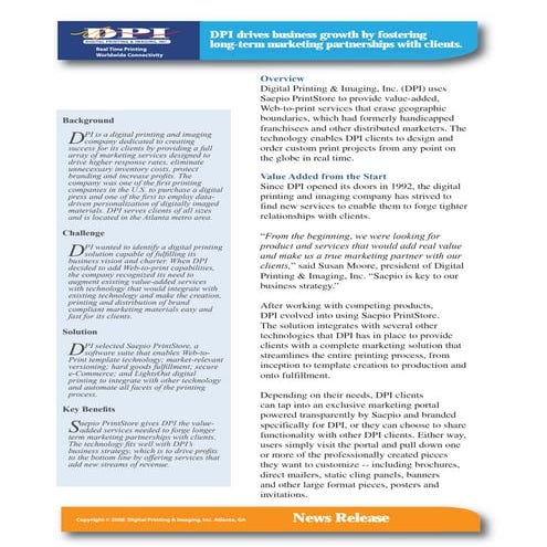 Real Time Printing, Worldwide Connectivity, News