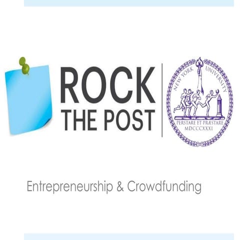 Entrepreneurship & Crowdfunding