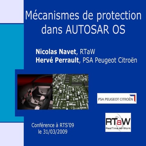 Mécanismes de protection dans AUTOSAR OS