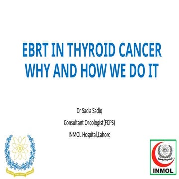 External Beam Radiotherapy (EBRT) in Thyroid Cancer: Indications ...