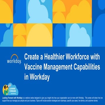 Vaccine Planning with Workday