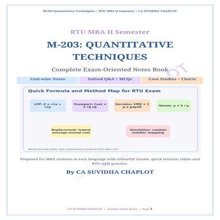 Quantitative Techniques - Introductions PPT.pptx
