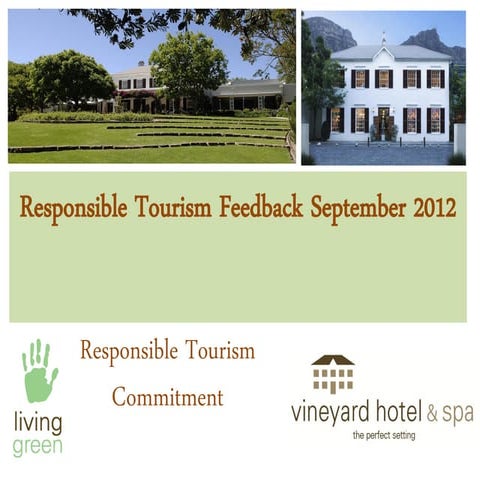 Vineyard Hotel - Sustainable Energy Update
