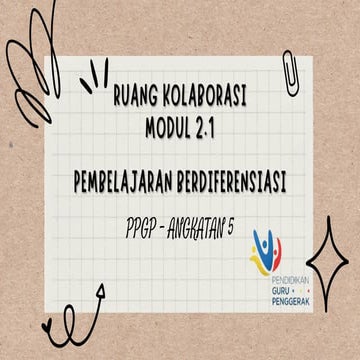 Pembelajaran Berdiferensiasi 