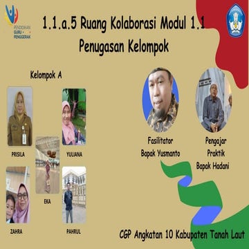 Ruang Kolaborasi Modul 1.1. CGP A.10 Kabupaten Tanah Laut