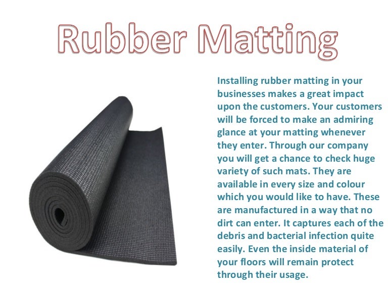 Rubber matting