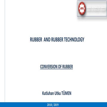 Rubber and Rubber Technology