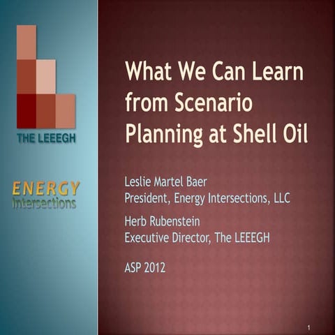 What Can We Learn from Scenario Planning at Shell Oil