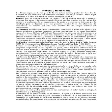 Rubens y rembrandt
