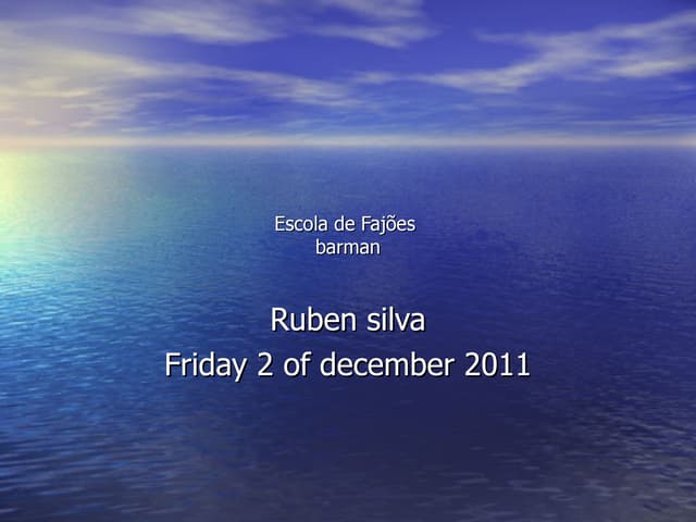 Ruben trabalho engles