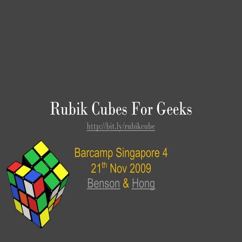 Rubik Cubes For Geeks