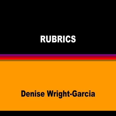 Rubric Presentation2 