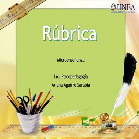 Rubrica. Definicion, tipos y elementos