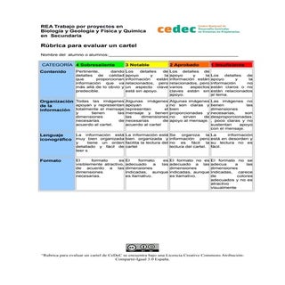 Rubrica para la evaluación de un ca...