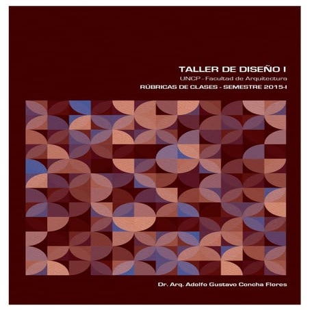 Rubrica de Clase Semestre 2015 - I, UNCP