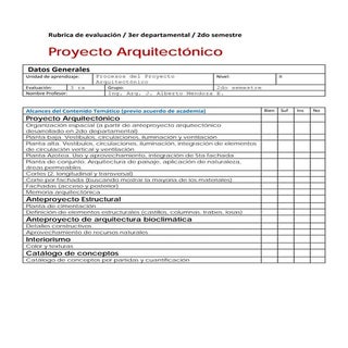 Rubrica de evaluación 3er dptal 2do...