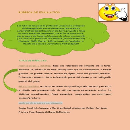 Rubrica de evaluacion