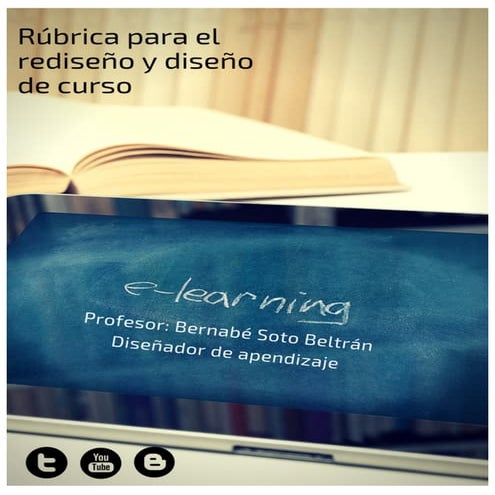 Rúbrica de rediseño y diseño de curso. 